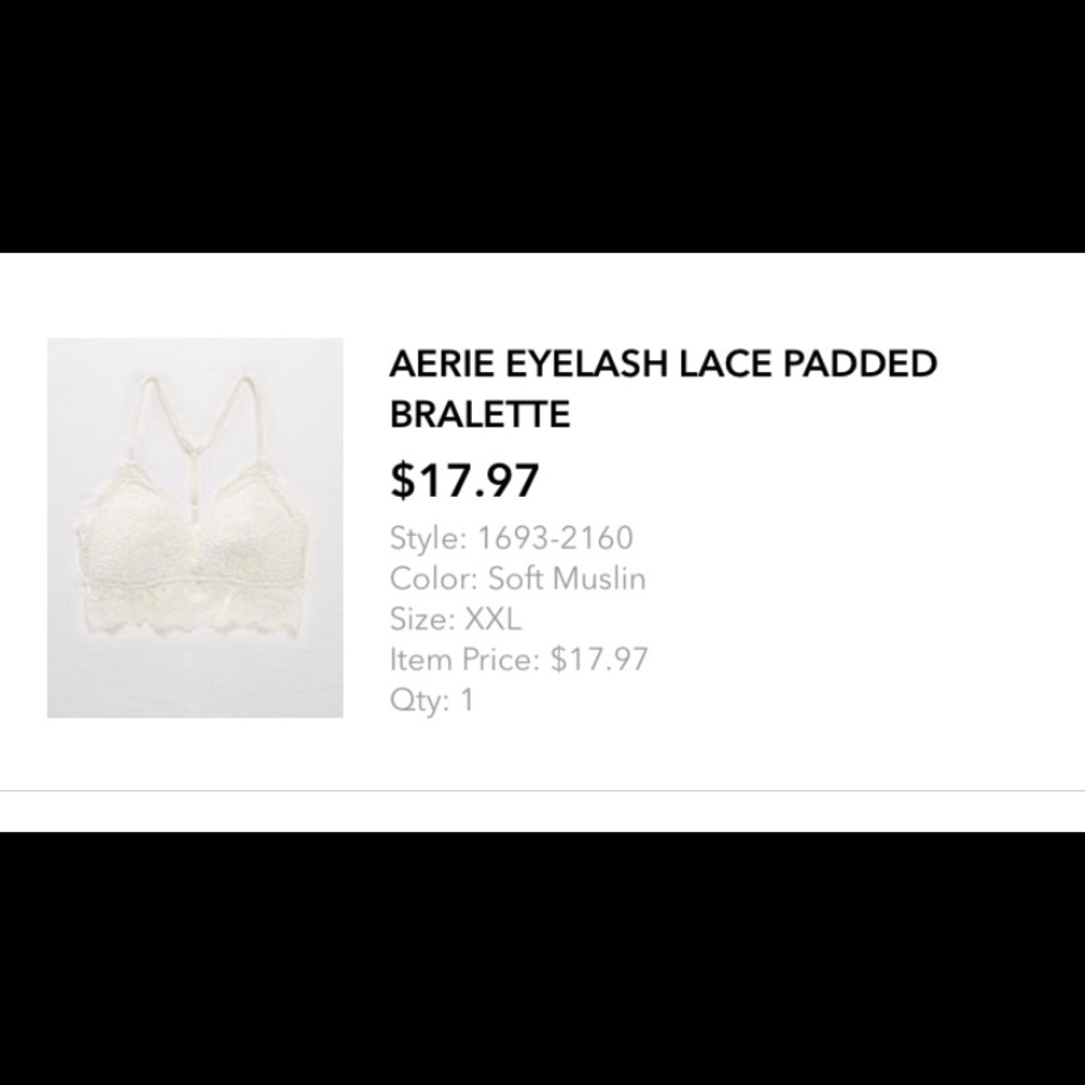 ARIE - Eyelash Lace Padded Bralette